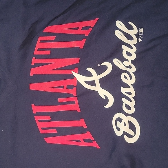Womens Small Atlanta Braves V Neck Shirt. NWT - Picture 6 of 9